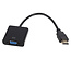 Case2go - HDMI naar VGA Adapter Kabel - HDMI Adapter - HDMI naar VGA Kabel Converter - Zwart