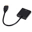 Case2go - HDMI naar VGA Adapter Kabel - HDMI Adapter - HDMI naar VGA Kabel Converter - Zwart