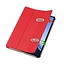 Case2go - Tablet hoes geschikt voor OnePlus Pad 3 - 13.2 Inch - Tri-Fold Book Case - Auto Wake/Sleep functie - Rood