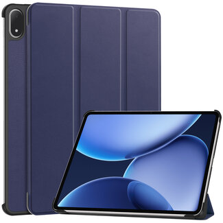 Case2go Case2go - Tablet hoes geschikt voor OnePlus Pad 3 - 13.2 Inch - Tri-Fold Book Case - Auto Wake/Sleep functie - Donker Blauw