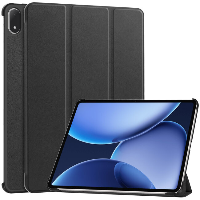 Case2go - Tablet hoes geschikt voor OnePlus Pad 3 - 13.2 Inch - Tri-Fold Book Case - Auto Wake/Sleep functie - Zwart