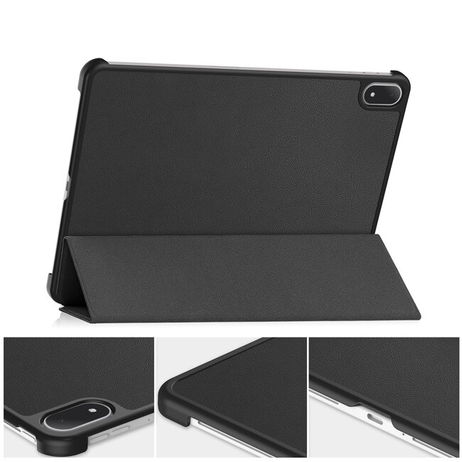 Case2go - Tablet hoes geschikt voor OnePlus Pad 3 - 13.2 Inch - Tri-Fold Book Case - Auto Wake/Sleep functie - Zwart