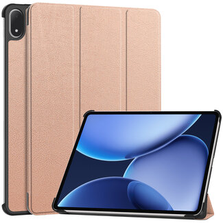 Case2go Case2go - Tablet hoes geschikt voor OnePlus Pad 3 - 13.2 Inch - Tri-Fold Book Case - Auto Wake/Sleep functie - Rose Goud