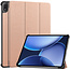 Case2go - Tablet hoes geschikt voor OnePlus Pad 3 - 13.2  Inch - Tri-Fold Book Case - Auto Wake/Sleep functie - Rose Goud