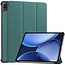 Case2go - Tablet hoes geschikt voor OnePlus Pad 3 - 13.2 Inch - Tri-Fold Book Case - Auto Wake/Sleep functie - Donker Groen
