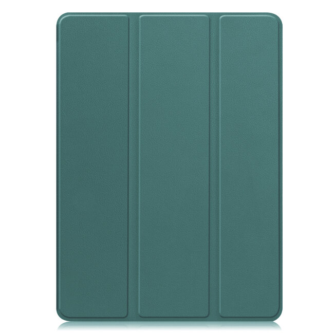 Case2go - Tablet hoes geschikt voor OnePlus Pad 3 - 13.2 Inch - Tri-Fold Book Case - Auto Wake/Sleep functie - Donker Groen