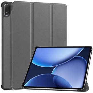 Case2go Case2go - Tablet hoes geschikt voor OnePlus Pad 3 - 13.2 Inch - Tri-Fold Book Case - Auto Wake/Sleep functie - Grijs