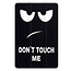 Case2go - Tablet hoes geschikt voor Lenovo Idea Tab - 11 Inch - Tri-Fold Book Case - Auto Wake/Sleep functie - Dont Touch Me