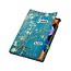 Case2go - Tablet hoes geschikt voor Lenovo Idea Tab - 11 Inch - Tri-Fold Book Case - Auto Wake/Sleep functie - Witte Bloesem