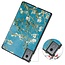 Case2go - Tablet hoes geschikt voor Lenovo Idea Tab - 11 Inch - Tri-Fold Book Case - Auto Wake/Sleep functie - Witte Bloesem