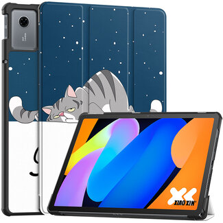 Case2go Case2go - Tablet hoes geschikt voor Lenovo Idea Tab - 11 Inch - Tri-Fold Book Case - Auto Wake/Sleep functie - Good Night