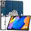 Case2go - Tablet hoes geschikt voor Lenovo Idea Tab - 11 Inch - Tri-Fold Book Case - Auto Wake/Sleep functie - Good Night