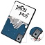 Case2go - Tablet hoes geschikt voor Lenovo Idea Tab - 11 Inch - Tri-Fold Book Case - Auto Wake/Sleep functie - Good Night