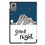 Case2go - Tablet hoes geschikt voor Lenovo Idea Tab - 11 Inch - Tri-Fold Book Case - Auto Wake/Sleep functie - Good Night