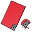 Case2go - Tablet hoes geschikt voor Lenovo Idea Tab - 11 Inch - Tri-Fold Book Case - Auto Wake/Sleep functie - Rood