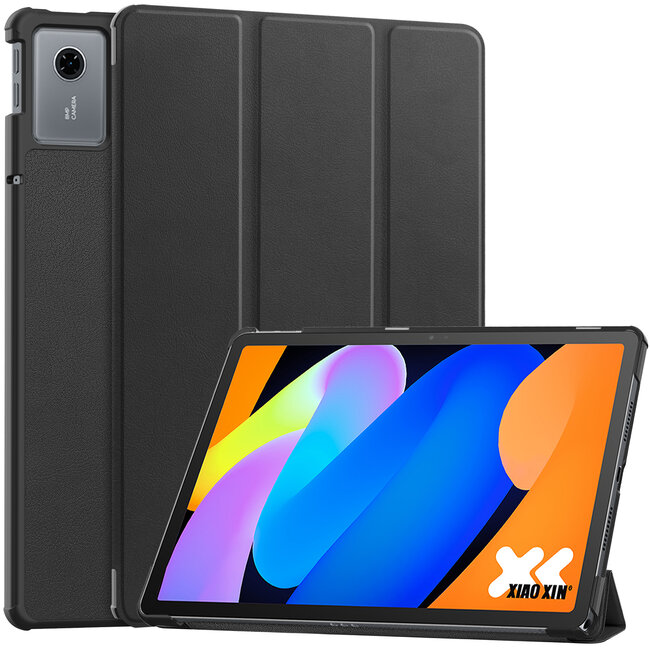 Case2go - Tablet hoes geschikt voor Lenovo Idea Tab - 11 Inch - Tri-Fold Book Case - Auto Wake/Sleep functie - Zwart