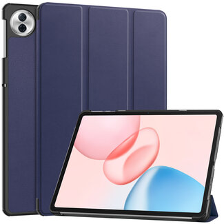 Case2go Case2go - Tablet hoes geschikt voor Honor Pad 10 - 12.1 Inch - Tri-Fold Book Case - Auto Wake/Sleep functie - Donker Blauw