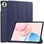Case2go - Tablet hoes geschikt voor Honor Pad 10 - 12.1 Inch - Tri-Fold Book Case - Auto Wake/Sleep functie - Donker Blauw