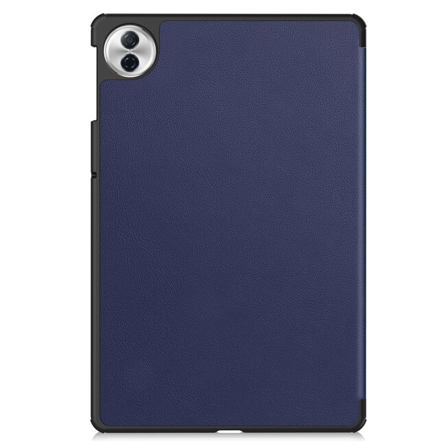 Case2go - Tablet hoes geschikt voor Honor Pad 10 - 12.1 Inch - Tri-Fold Book Case - Auto Wake/Sleep functie - Donker Blauw