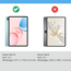 Case2go - Tablet hoes geschikt voor Honor Pad 10 - 12.1 Inch - Tri-Fold Book Case - Auto Wake/Sleep functie - Donker Blauw