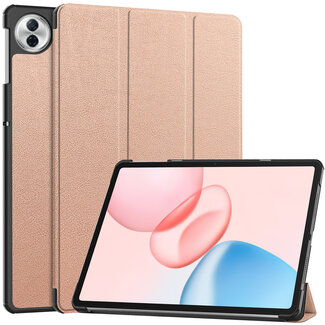 Case2go Case2go - Tablet hoes geschikt voor Honor Pad 10 - 12.1 Inch - Tri-Fold Book Case - Auto Wake/Sleep functie - Rose Goud