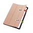 Case2go - Tablet hoes geschikt voor Honor Pad 10 - 12.1 Inch - Tri-Fold Book Case - Auto Wake/Sleep functie - Rose Goud
