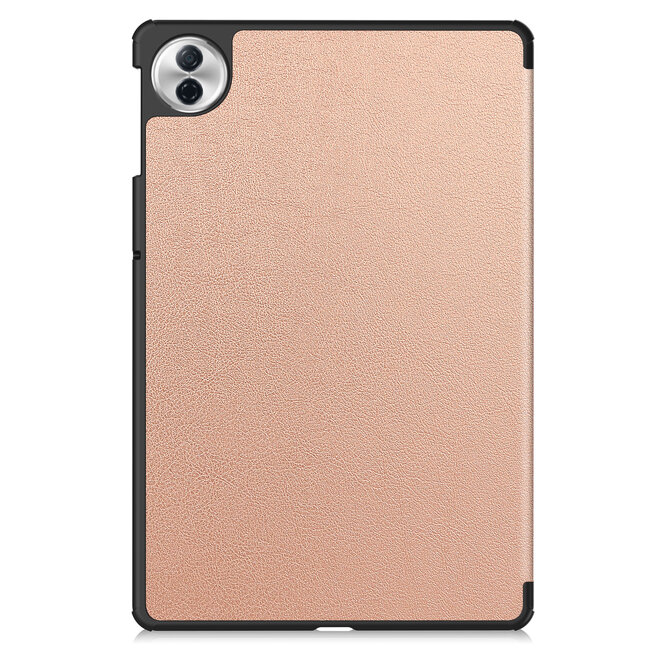 Case2go - Tablet hoes geschikt voor Honor Pad 10 - 12.1 Inch - Tri-Fold Book Case - Auto Wake/Sleep functie - Rose Goud