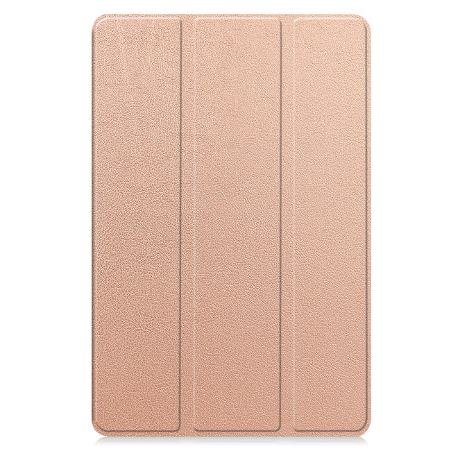 Case2go - Tablet hoes geschikt voor Honor Pad 10 - 12.1 Inch - Tri-Fold Book Case - Auto Wake/Sleep functie - Rose Goud