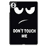 Case2go - Tablet hoes geschikt voor Honor Pad 10 - 12.1 Inch - Tri-Fold Book Case - Auto Wake/Sleep functie - Dont Touch Me