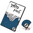Case2go - Tablet hoes geschikt voor Honor Pad 10 - 12.1 Inch - Tri-Fold Book Case - Auto Wake/Sleep functie - Good Night