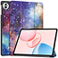 Case2go - Tablet hoes geschikt voor Honor Pad 10 - 12.1 Inch - Tri-Fold Book Case - Auto Wake/Sleep functie - Galaxy