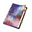 Case2go - Tablet hoes geschikt voor Honor Pad 10 - 12.1 Inch - Tri-Fold Book Case - Auto Wake/Sleep functie - Galaxy