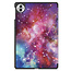Case2go - Tablet hoes geschikt voor Honor Pad 10 - 12.1 Inch - Tri-Fold Book Case - Auto Wake/Sleep functie - Galaxy