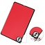 Case2go - Tablet hoes geschikt voor Honor Pad 10 - 12.1 Inch - Tri-Fold Book Case - Auto Wake/Sleep functie - Rood