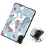 Case2go - Tablet hoes geschikt voor Xiaomi Redmi Pad 2 - 11 Inch - Tri-Fold Book Case - Auto Wake/Sleep functie - Eenhoorn