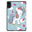Case2go - Tablet hoes geschikt voor Xiaomi Redmi Pad 2 - 11 Inch - Tri-Fold Book Case - Auto Wake/Sleep functie - Eenhoorn