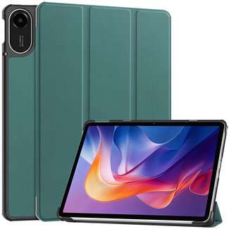 Case2go Case2go - Tablet hoes geschikt voor Xiaomi Redmi Pad 2 - 11 Inch - Tri-Fold Book Case - Auto Wake/Sleep functie - Groen