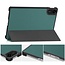 Case2go - Tablet hoes geschikt voor Xiaomi Redmi Pad 2 - 11 Inch - Tri-Fold Book Case - Auto Wake/Sleep functie - Groen