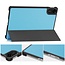 Case2go - Tablet hoes geschikt voor Xiaomi Redmi Pad 2 - 11 Inch - Tri-Fold Book Case - Auto Wake/Sleep functie - Licht Blauw