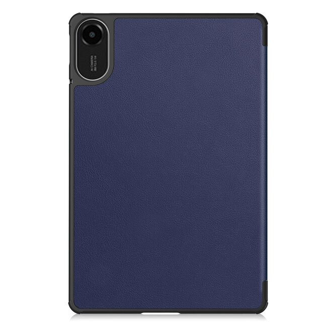 Case2go - Tablet hoes geschikt voor Xiaomi Redmi Pad 2 - 11 Inch - Tri-Fold Book Case - Auto Wake/Sleep functie - Donker Blauw