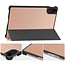 Case2go - Tablet hoes geschikt voor Xiaomi Redmi Pad 2 - 11 Inch - Tri-Fold Book Case - Auto Wake/Sleep functie - Rose Goud