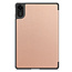 Case2go - Tablet hoes geschikt voor Xiaomi Redmi Pad 2 - 11 Inch - Tri-Fold Book Case - Auto Wake/Sleep functie - Rose Goud