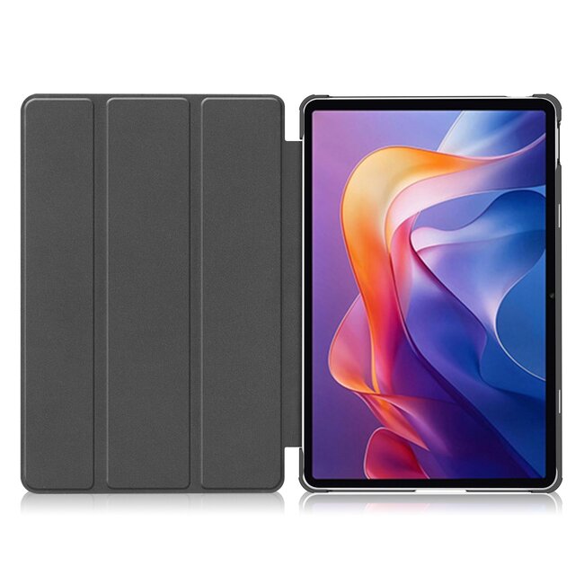 Case2go - Tablet hoes geschikt voor Xiaomi Redmi Pad 2 - 11 Inch - Tri-Fold Book Case - Auto Wake/Sleep functie - Rose Goud