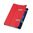 Case2go - Tablet hoes geschikt voor Xiaomi Redmi Pad 2 - 11 Inch - Tri-Fold Book Case - Auto Wake/Sleep functie - Rood