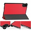 Case2go - Tablet hoes geschikt voor Xiaomi Redmi Pad 2 - 11 Inch - Tri-Fold Book Case - Auto Wake/Sleep functie - Rood