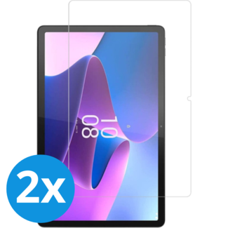 Case2go Case2go - 2-Pack Tablet screenprotector geschikt voor Lenovo Tab 10.1 (2025) - 10.1 Inch - Tempered Glass - Case Friendly - Transparant