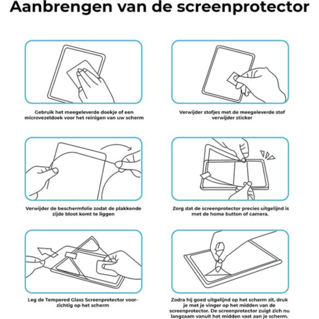 Case2go - 2-Pack Tablet screenprotector geschikt voor Lenovo Idea Tab Pro (2025) - 12.7 Inch - Tempered Glass - Case Friendly - Transparant