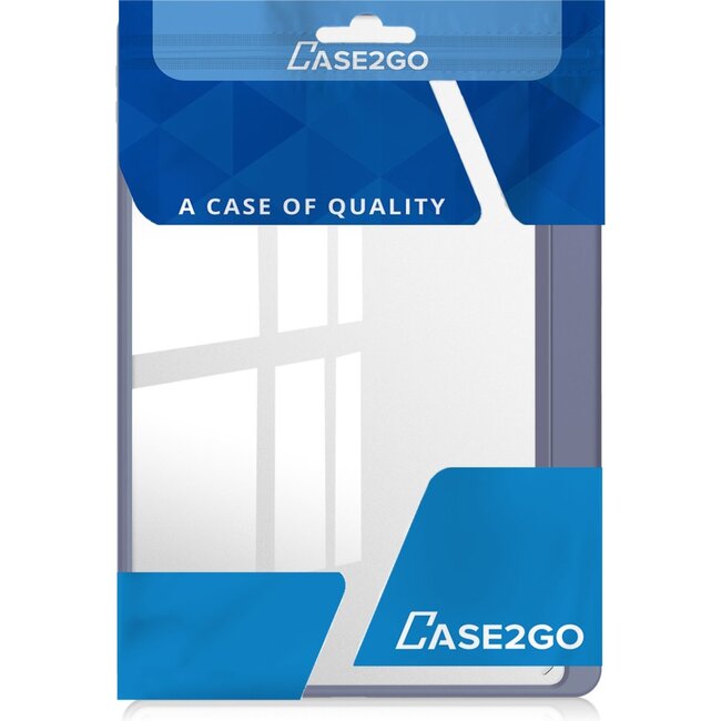 Case2go - Tablet hoes geschikt voor Xiaomi Redmi Pad 2 - Acrylic Trifold case met Pencil houder - 11 Inch - Paars