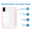 Case2go - Tablet hoes geschikt voor Xiaomi Redmi Pad 2 - Acrylic Trifold case met Pencil houder - 11 Inch - Licht Roze