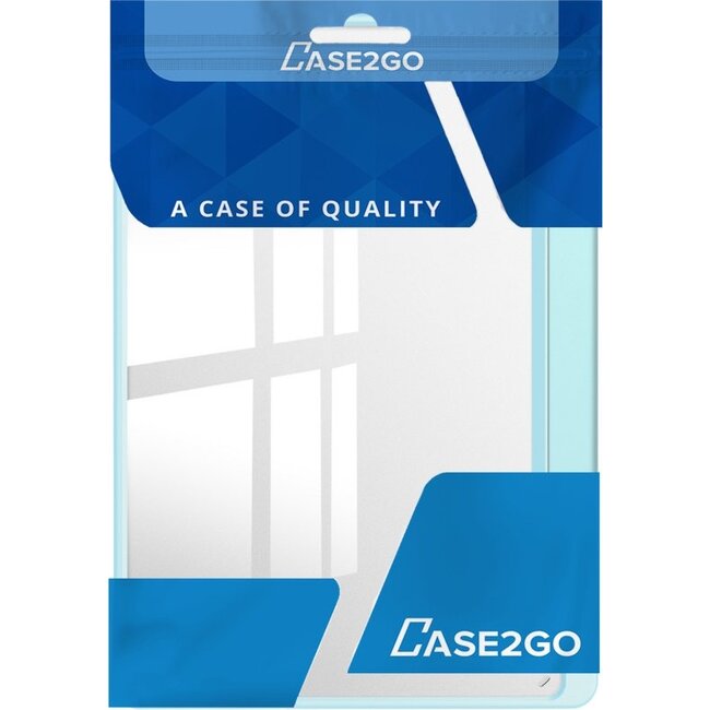 Case2go - Tablet hoes geschikt voor Xiaomi Redmi Pad 2 - Acrylic Trifold case met Pencil houder - 11 Inch - Licht Blauw